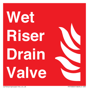 Wet Riser Drain Valve
